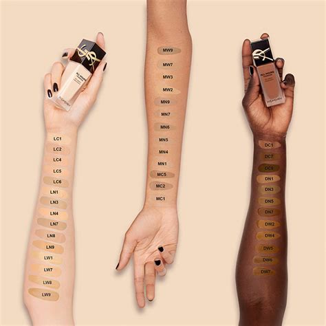 ysl all hours foundation review oily|ysl foundation color chart.